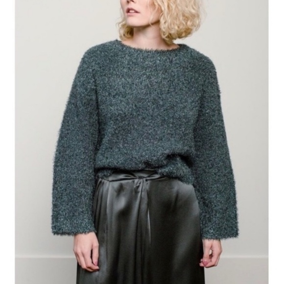 Vince Tops - Boxy Metallic Pullover